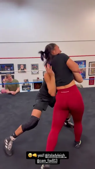 Leighlaurel Red Leggings Grappling OnlyFans Video Leaked