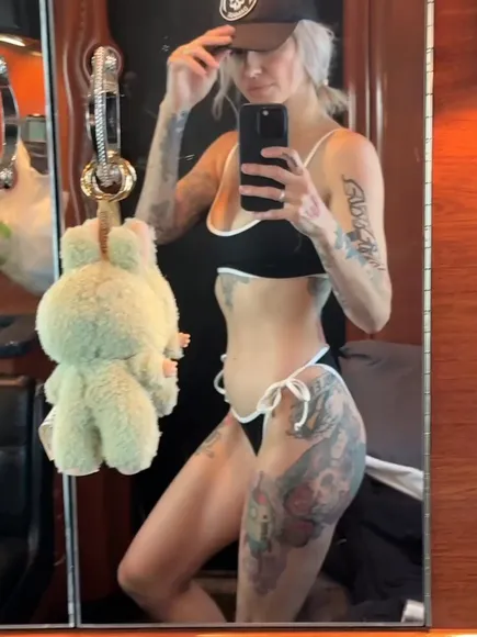 Lights_poxleitner Tattooed Bikini Mirror Selfie OnlyFans Video Leaked