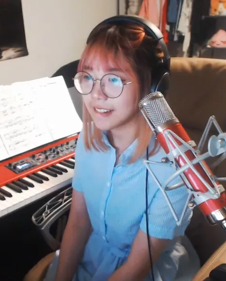 Lilypichu Blue Dress Singing Session OnlyFans Video Leaked