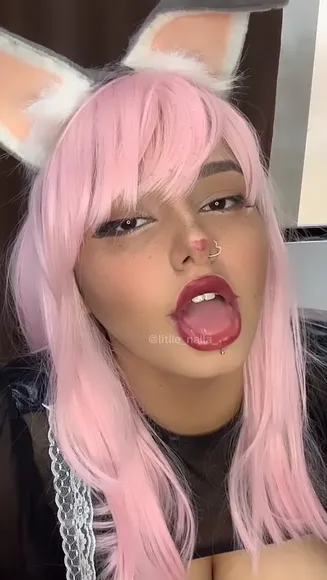 Little_nalla Pink Hair Bunny Tease OnlyFans Video Leaked