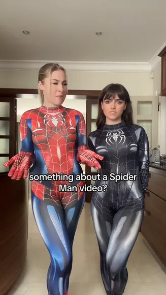 Littleleah100 Spider Suit Tease OnlyFans Video Leaked