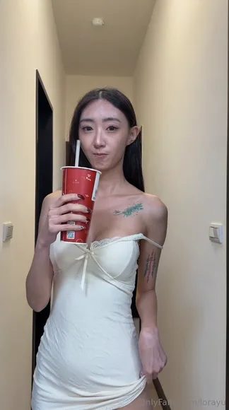 Lorajune Lace Trim Dress Tease OnlyFans Video Leaked