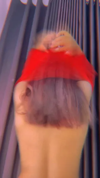 Luckyrajor_ Red Dress Back View OnlyFans Video Leaked