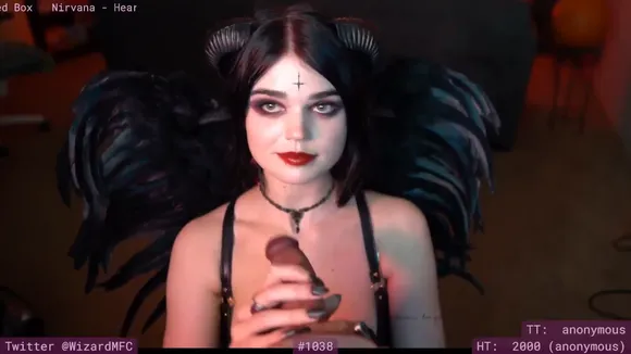 Lunamothx Demon Horns Blowjob OnlyFans Video Leaked