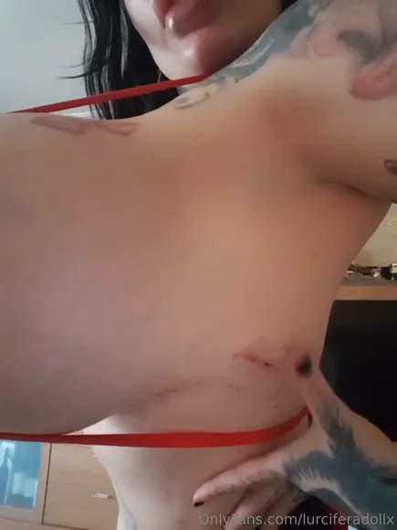 Lurciferadollx Red Bra Tease OnlyFans Video Leaked