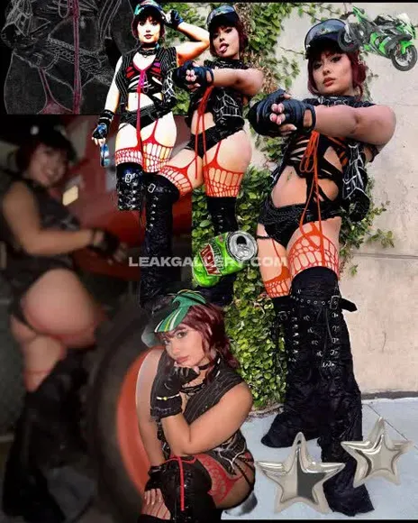 Mayatheamazon Fishnet Thong Biker Pose OnlyFans Photo Leaked