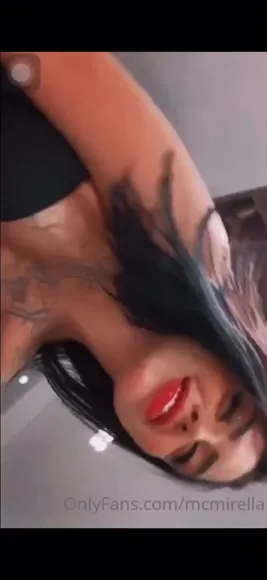 Mcmirella Black Bodysuit Selfie Pose OnlyFans Video Leaked
