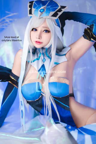 Meenfox Blue Bodysuit Pose OnlyFans Photo Leaked