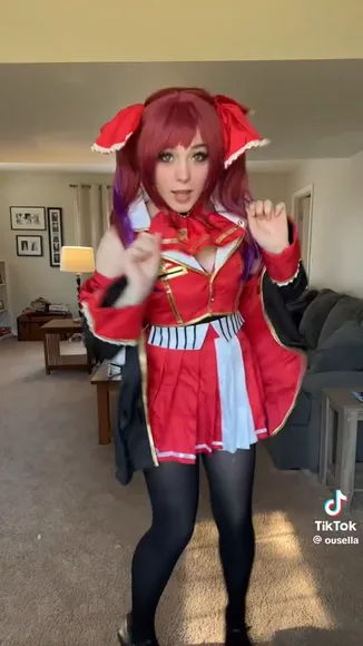 Meikasama Red Costume Dance Pose OnlyFans Video Leaked