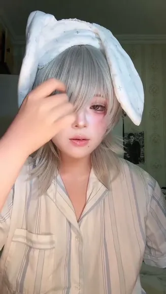 Meleah_cos01 Bunny Ears Pajama Tease OnlyFans Video Leaked