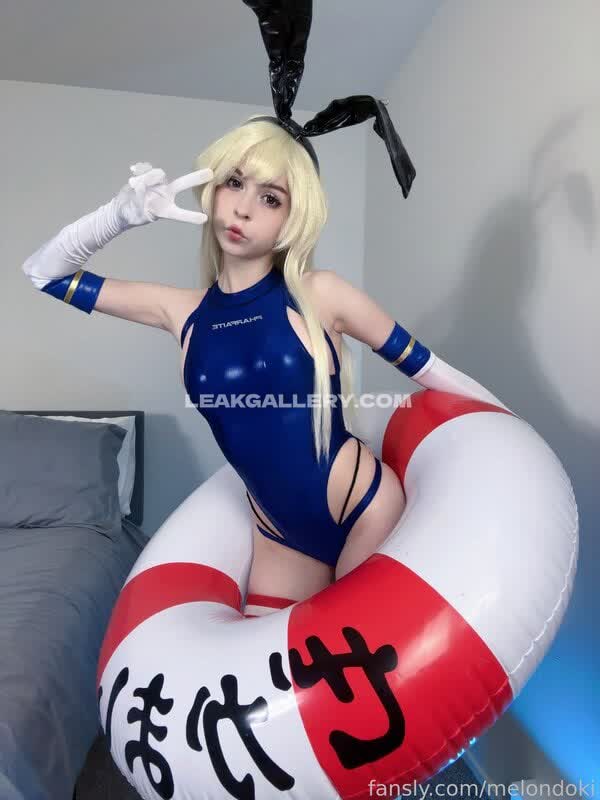 Melondoki Bunny Ears Bodysuit Pose OnlyFans Photo Leaked