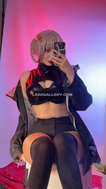 Mia_green_tea Leather Bra Tease OnlyFans Photo Leaked