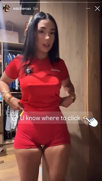 Michenao Tight Red Jersey Ass OnlyFans Video Leaked
