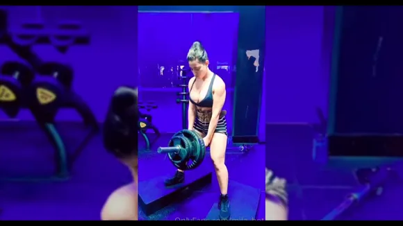 Mila_hot Gym Workout Flexing OnlyFans Video Leaked