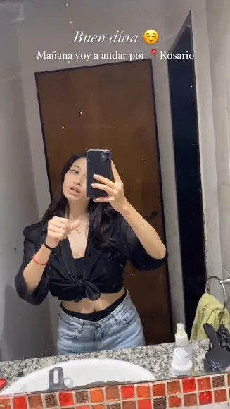 Milagros Black Crop Top Tease OnlyFans Video Leaked