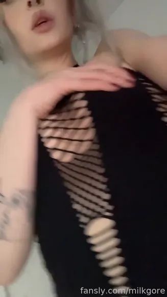 Milkgore Fishnet Bodysuit Ass OnlyFans Video Leaked