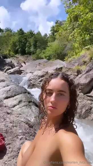 Mirlen_hitss Topless River Selfie OnlyFans Video Leaked