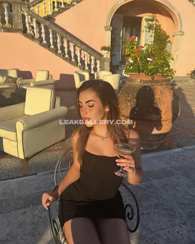 Missbotez Black Dress Outdoor Sip OnlyFans Photo Leaked