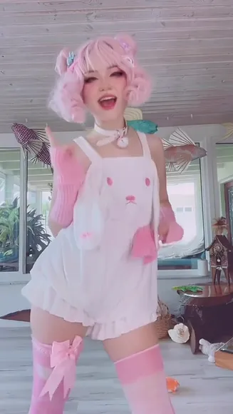 Mistykittyyy Pink Bunny Romper Tease OnlyFans Video Leaked