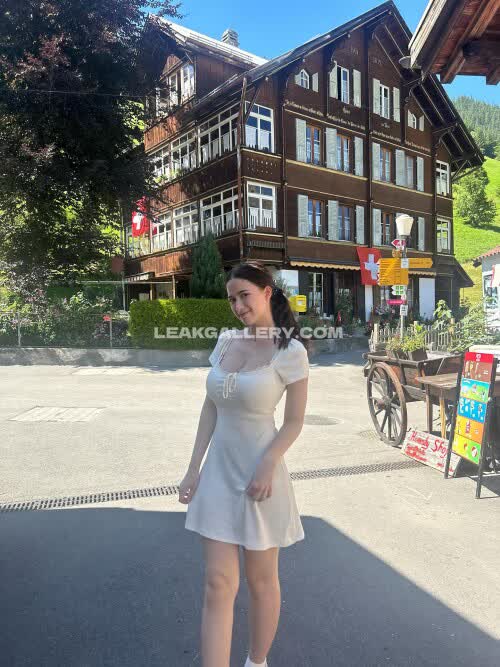 Molzzan Short White Dress Tease OnlyFans Photo Leaked