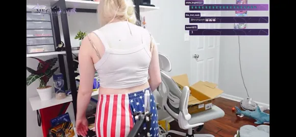 Mommymega Patriotic Shorts Twerk OnlyFans Video Leaked