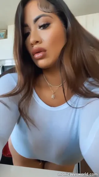 Monica Tight White Top Tease OnlyFans Video Leaked