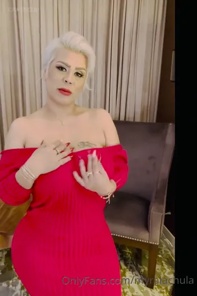 Myralachula Red Dress Tit Play OnlyFans Video Leaked
