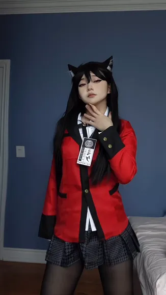 Nana.ccat Cat Ears School Uniform OnlyFans Video Leaked
