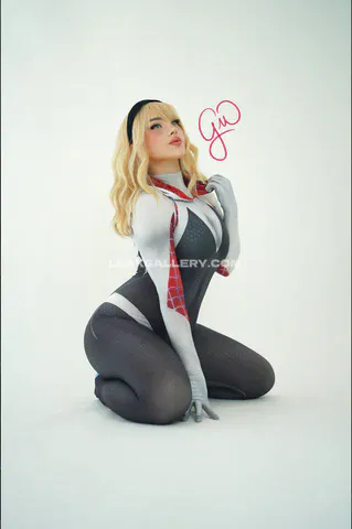 Natalia Fadeev Spider-Themed Bodysuit Pose OnlyFans Photo Leaked