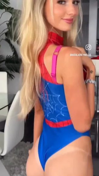 Nataliereynoldss Tight Spiderman Bodysuit Ass OnlyFans Video Leaked