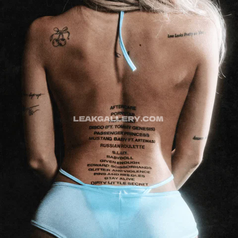 Nessaabarrett Tattooed Back Display OnlyFans Photo Leaked