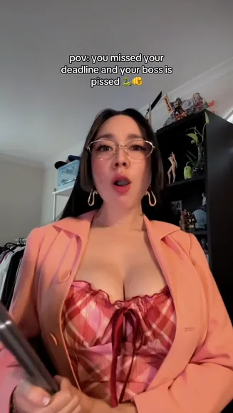 Ness Alpaca Plaid Top Under Blazer OnlyFans Video Leaked