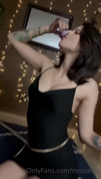 Nessielife Black Bodysuit Tease OnlyFans Video Leaked