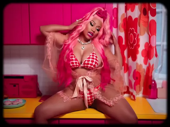 Nickiminaj Pink Polka Dot Lingerie OnlyFans Video Leaked
