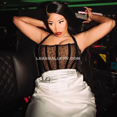 Nickiminaj Sheer Black Bodysuit Tease OnlyFans Photo Leaked