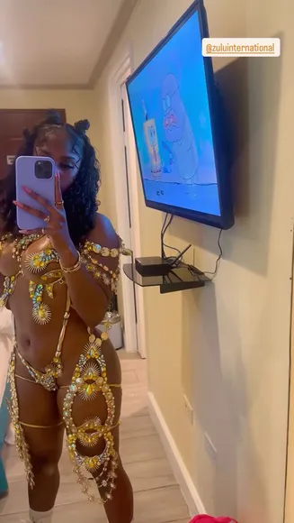 Niecy_bwoss Barely-There Beaded Bodysuit OnlyFans Video Leaked
