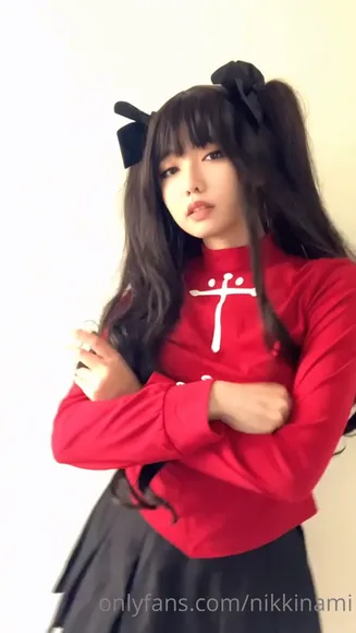 Nikkinami Red Bodysuit Tease OnlyFans Video Leaked
