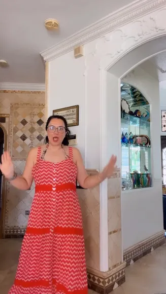 Ninahazem Red Dress Tease OnlyFans Video Leaked