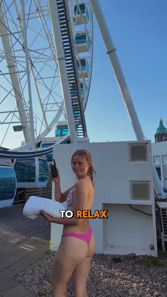 Ninainsauna Pink Bikini Ass Shot OnlyFans Video Leaked