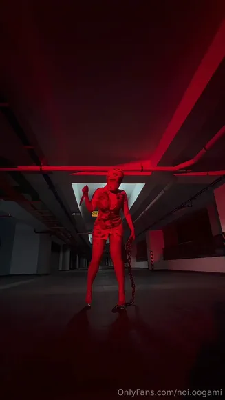 Noi.oogami Red Bodysuit Stripping OnlyFans Video Leaked