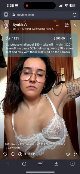 Nyukix_ Lace Bra Tease OnlyFans Video Leaked