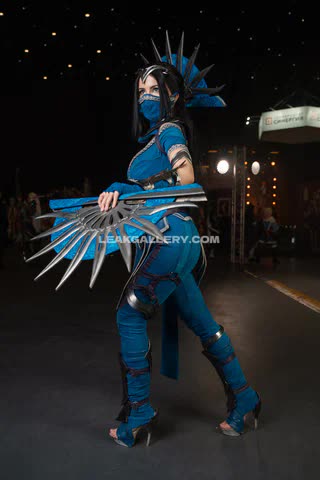 Oichi Blue Spiked Costume Pose OnlyFans Photo Leaked