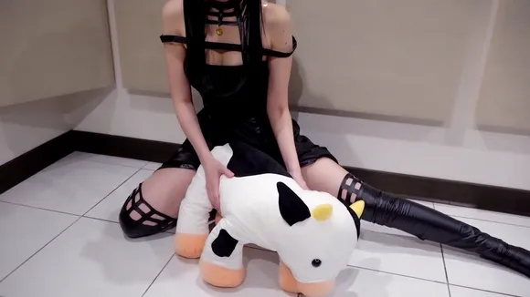 Panpiano Black Strappy Outfit Hug OnlyFans Video Leaked