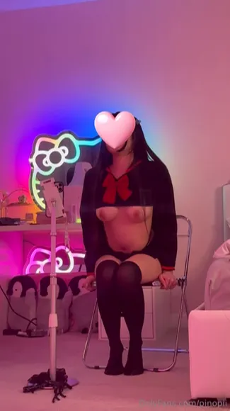 Pinopii Schoolgirl Outfit Tease OnlyFans Video Leaked