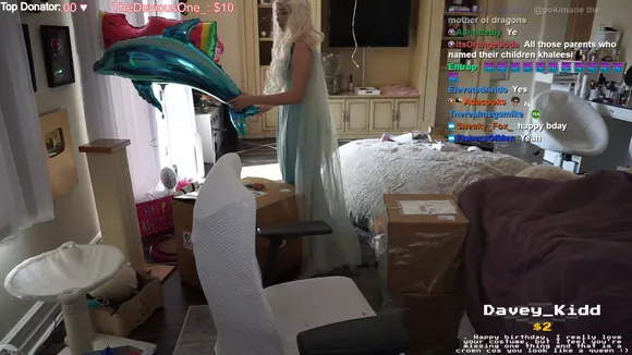 Pokimane Long Blonde Hair Flowing OnlyFans Video Leaked