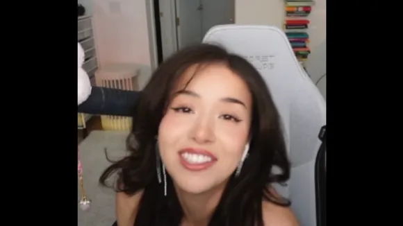 Pokimane Black Top With Lace-Up Front OnlyFans Video Leaked