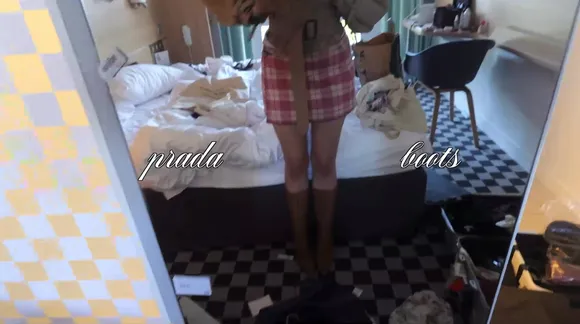 Pokimane Plaid Skirt Mirror Pose OnlyFans Video Leaked