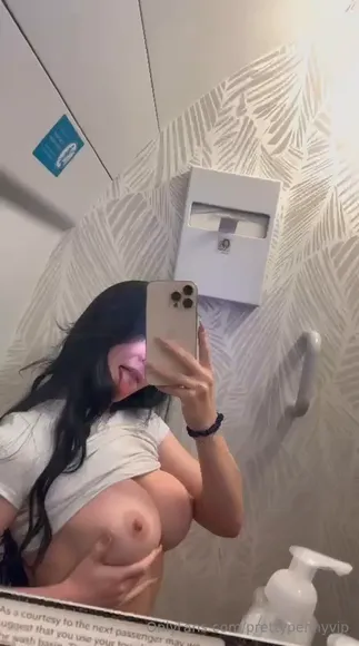 Prettypennyvip Tits Out In Bathroom OnlyFans Video Leaked