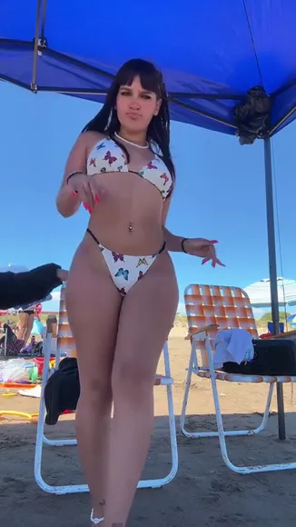 Priialmaof Butterfly Bikini Beach Pose OnlyFans Video Leaked