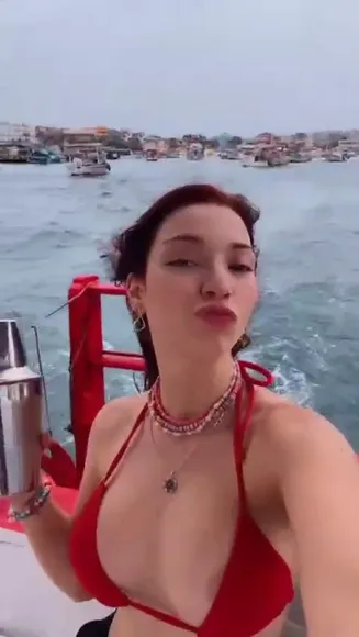 Professoracibelly Red Bikini Boating OnlyFans Video Leaked